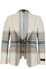Vivienne Westwood Chain Waistcoat Insert Blazer Beige Check