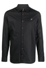 VIVIENNE WESTWOOD CLASSIC GHOST SHIRT WITH ORB Size: 46,  colour: BLACK