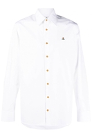 VIVIENNE WESTWOOD CLASSIC GHOST SHIRT WITH ORB Size: 46,  colour: WHITE