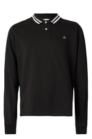 VIVIENNE WESTWOOD CLASSIC ORB LS POLO Size: S,  colour: BLACK