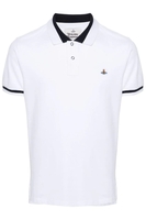 VIVIENNE WESTWOOD CLASSIC PIQUE POLO SHIRT Size: 3XL,  colour: WHITE