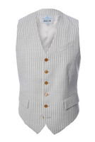 Vivienne Westwood Cream Thin Striped Waitstcoat