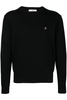 VIVIENNE WESTWOOD CREWNECK ORB SWEATER Size: L,  colour: BLACK