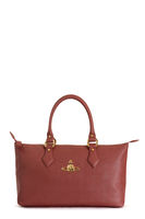 Vivienne Westwood Faux Leather Divina Tote Bag Antique Rose
