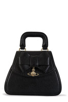 Vivienne Westwood Jasmine Bow-Detailed Leather Tote Black