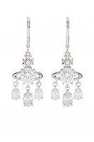 VIVIENNE WESTWOOD JOAQUINA EARRINGS Size: One,  colour: PLATINUM