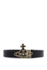 VIVIENNE WESTWOOD LINE ORB BUCKLE BELT Size: One,  colour: GOLD