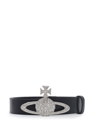 VIVIENNE WESTWOOD MEDIUM BAS RELIEF BELT Size: M,  colour: BLACK