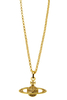 Vivienne Westwood Mini Bas Relief Gold Pendant