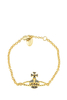 Vivienne Westwood Mini Bas Relief Gunmetal Gold Bracelet