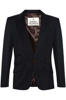 VIVIENNE WESTWOOD ONE BUTTON JACKET Size: 48,  colour: NAVY