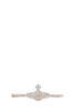 Vivienne Westwood Orb Bas Relief Tie Clip Crystal