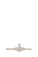 Vivienne Westwood Orb Bas Relief Tie Clip Crystal