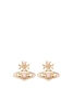 VIVIENNE WESTWOOD RIBBON 	BAS 	RELIEF	 EARRINGS Size: One,  colour: PIN