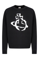 VIVIENNE WESTWOOD STENCIL ORB RAGLAN SWEATSHIRT Size: M,  colour: BLACK