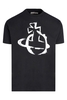VIVIENNE WESTWOOD STENCIL ORB T SHIRT Size: L,  colour: BLACK