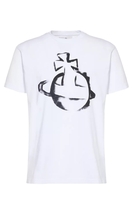 VIVIENNE WESTWOOD STENCIL ORB T SHIRT Size: L,  colour: WHITE