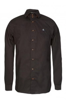 Vivienne Westwood Three Button Krall Poplin Stretch Shirt Black
