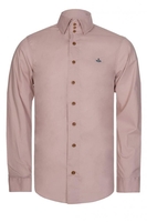 Vivienne Westwood Three Button Krall Poplin Stretch Shirt Pink