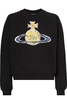VIVIENNE WESTWOOD TIME MACHINE RAGLAN SWEATSHIRT Size: S,  colour: BLAC