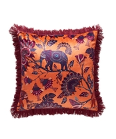 African Elephant Fringe Cushion