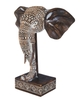 African Elephant Head Bust