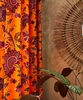 African Floral Eyelet Curtains