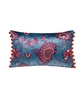 African Floral Pom Pom Cushion
