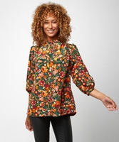 Autumnal Floral Blouse