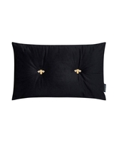 Bee Button Velvet Cushion
