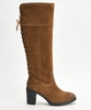 Bella Suede Lace Back Boots