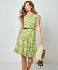 Belted Floral Dress
