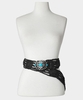Boho Jewel Buckle Leather Belt