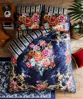 Bold Floral Border Duvet Set