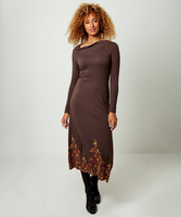 Border Print Dress