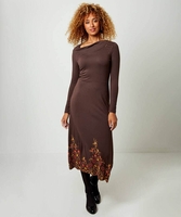 Border Print Dress