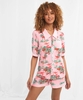 Boutique Tiger Print Collared PJ Top