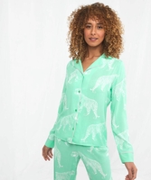 Boutique Tiger Print PJ Shirt