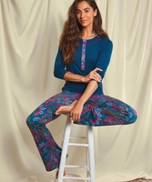 Button Front Long Sleeve Top