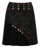 Button Jacquard Skirt