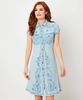 Button Through Embroidered Dress