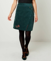 Embroidered Cord Skirt