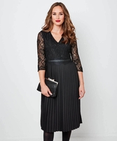 Exceptional Lace Pleated Dress