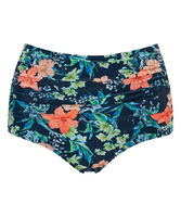 Floral High Waisted Bikini Bottoms