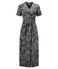 Leafy Shirt Dress