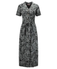 Leafy Shirt Dress