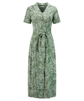 Leafy Shirt Dress