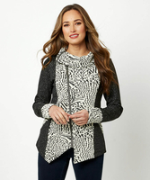 Leopard Zip Thru Sweat