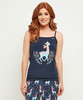 Loopy Llama Pyjama Vest Top