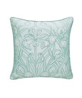 Luxury Jacquard Iris Cushion